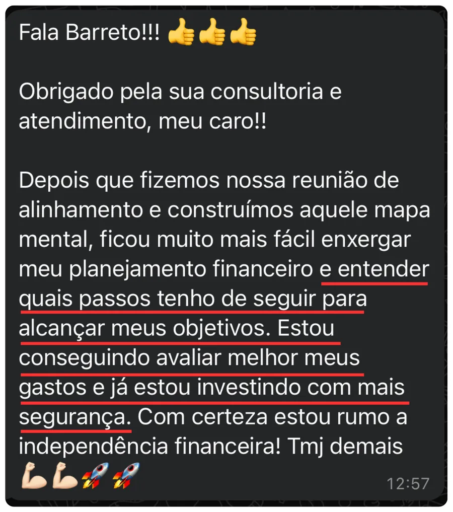Depoimento: ficou mais fácil enxergar o planejamento